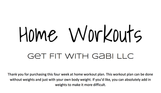HOME WORKOUTS